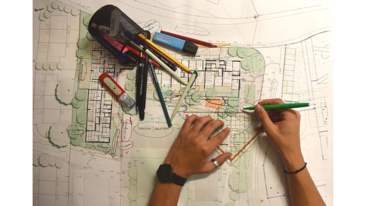 Landschaftsarchitektur: Umgebungsgestaltung und Bepflanzungskonzepte erarbeiten mit Handskizzen