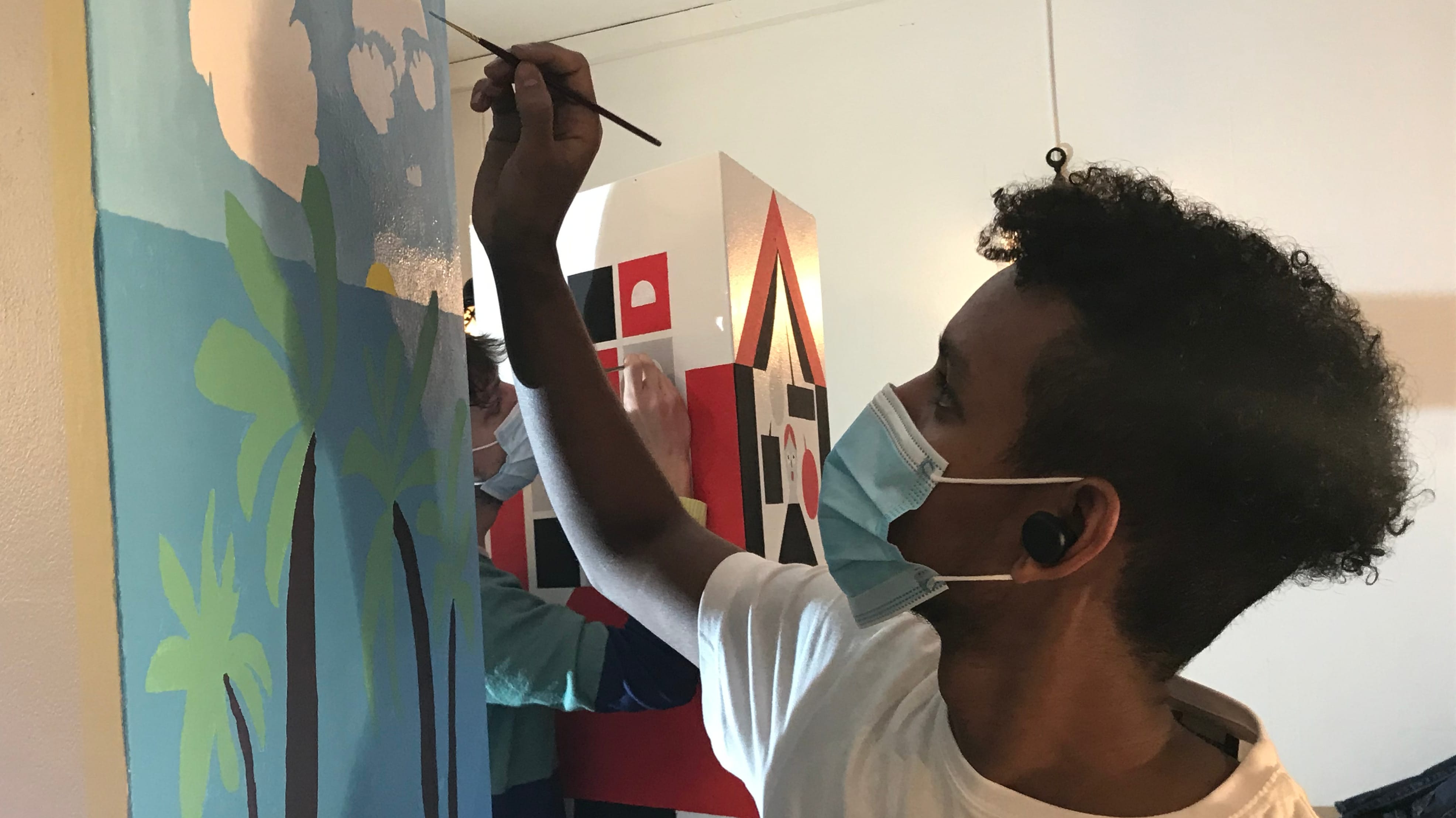 Bunt und kreativ: Maler im Einsatz für Fumetto