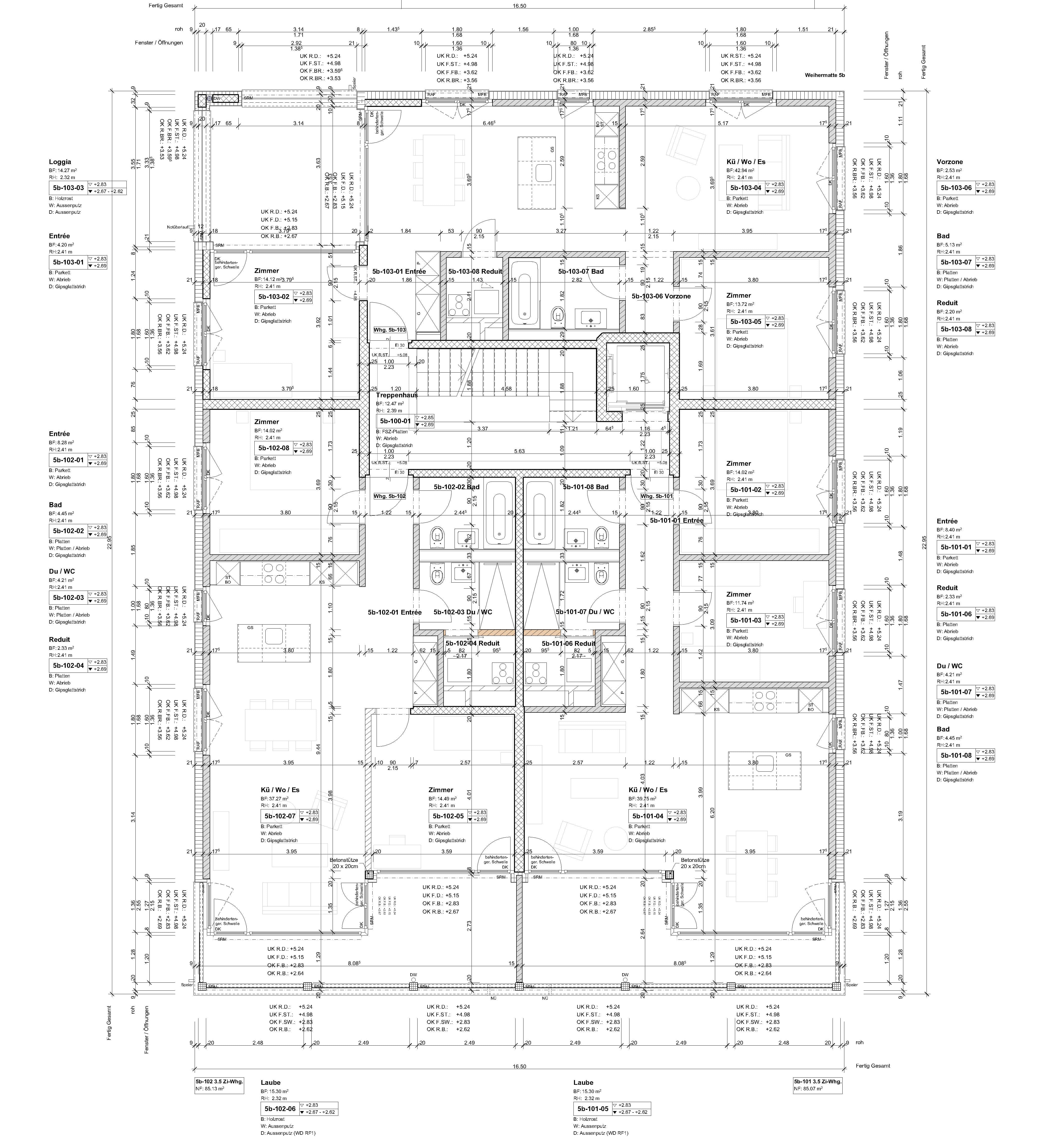 Ausführungsplan Grundriss