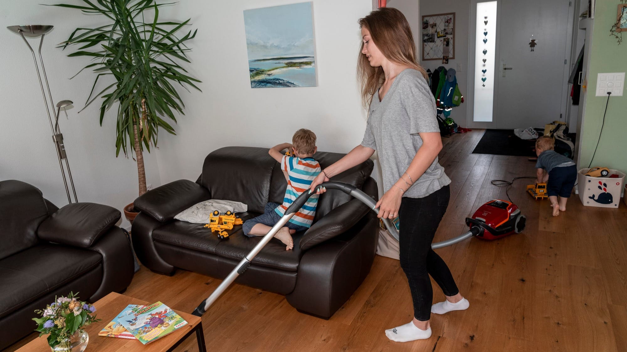 Hausarbeiten in der Gastfamilie